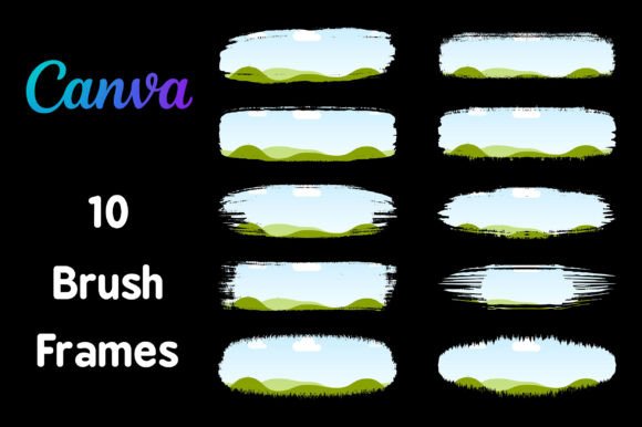 Enhance Your Designs with Canva Brush Frames Template Editable