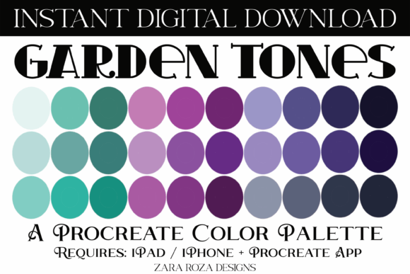 Garden Tones Procreate Color Palette