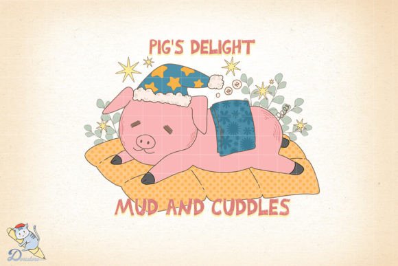 Pig s Delight Mug and Cuddles: A Versatile Creative Asset for Digital Projects