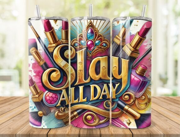 Slay All Day Makeup Tumbler Wrap