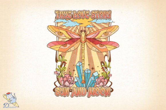True Love Story, Sun and Moon: A Digital Art Asset for Creative Professionals