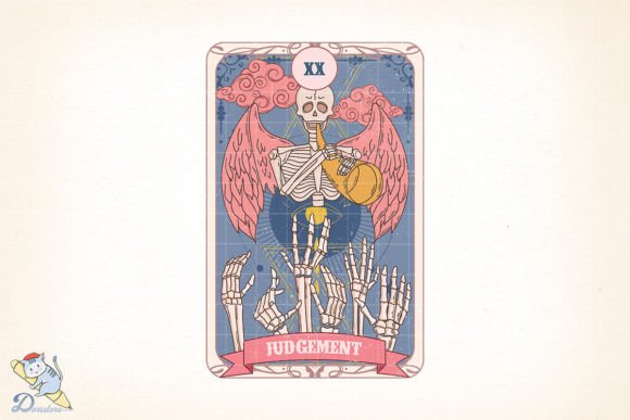 Unlocking Creativity with the Judgement Skeleton Tarot Card PNG